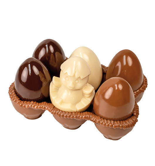 Eierbecher Milchschokolade - gemischte Ostereier